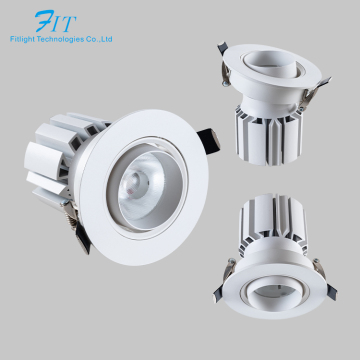 Anti-Glare Grille Bean Lamp Recessed Mount Spotlight