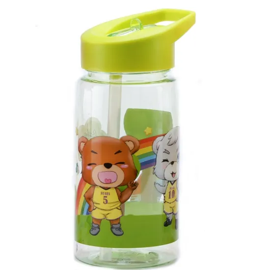 Stylish Kids Water Bottle with Straw Lid: The Perfect Tritan Reusable Tumbler for Toddlers