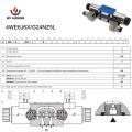 Válvulas de control de dirección operadas por solenoides de acero de acero leve