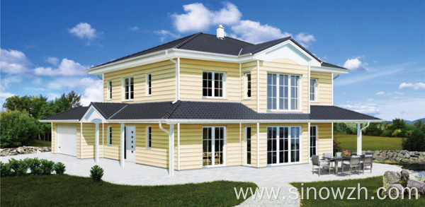 European Style Prefabricated Steel Vill House