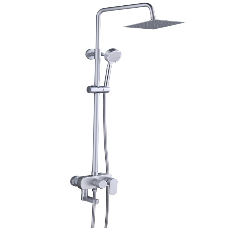 Space Aluminum Rainfall Shower bathtub bath mixer shower faucet