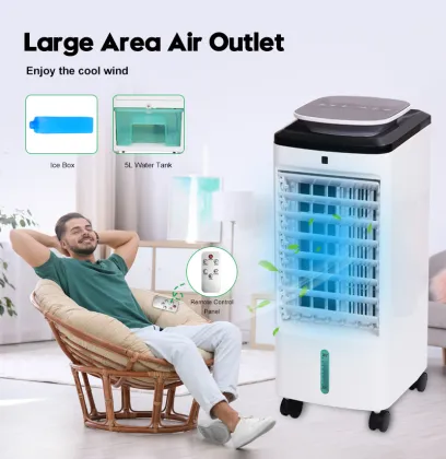 Hot Selling Mute Ice Box: Portable Air Cooler with Wheels