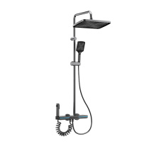 Rainfall Shower System Digital Display Bathroom Shower Set