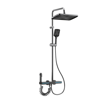 Rainfall Shower System Digital Display Bathroom Shower Set