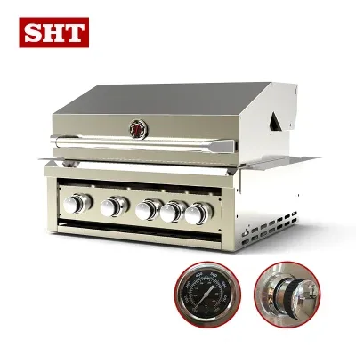 Popular Stainless Steel Modern Home Backyard Kitchen Build in BBQ Gas Grill