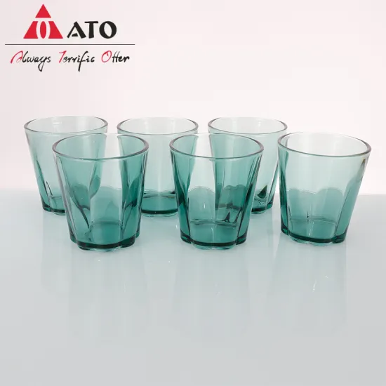 ATO Kitchen High Borosilicate Green Glass Water Cup