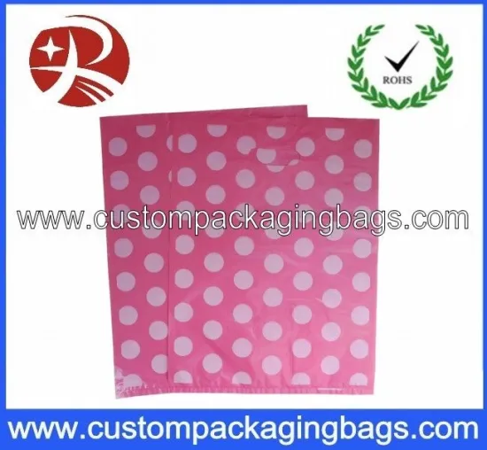 Oem Leak Proof Printed Polythene Bags With Handle Hole For Daily Products