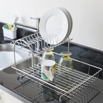 Creative 304 Stainless Steel Dapur Hidangan Pengering Rak