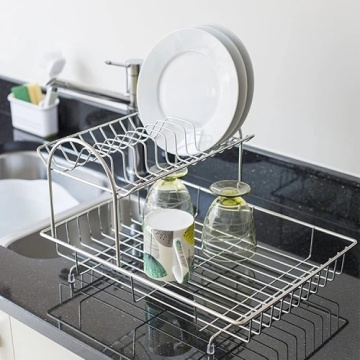 Creative 304 Stainless Steel Kitchen Dish Drying Rack