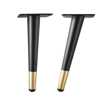 Black Wood Table Legs with Brass Feet - Hot Sale Furniture Legs