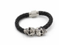 Edelstahl schließt lederarmbänder schmuck herren charmante armbänder