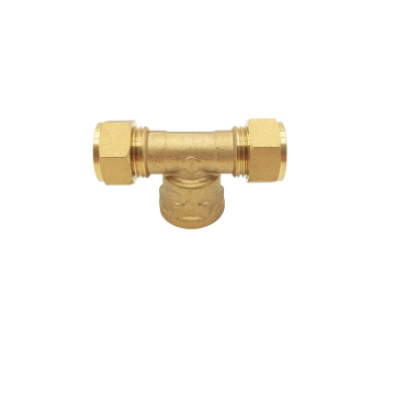 Hengshi Brass Compression Fitting Female Center Branch Tee