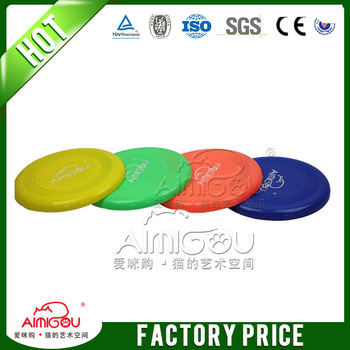 Customized rubber fabric dog frisbee for dog