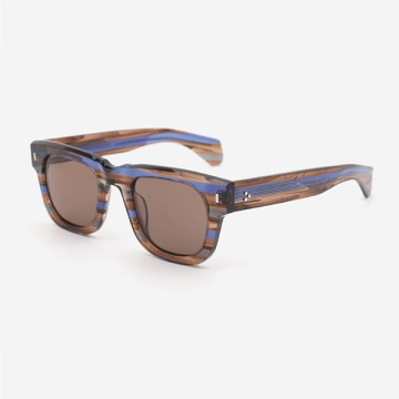 Classic Square Acetate Unisex Sunglasses 24A8012