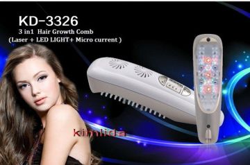 Hair Growth Comb 3 In 1 / Led Light / Micro Current / Laser Hair Regrowth Treatment