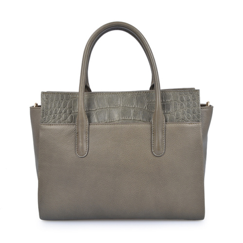 Soft Grain Crocodile Embossed Leder Aktentasche Damen Tasche