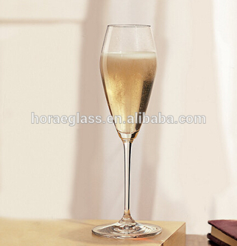 Wholesale SGS handmade leadfree glass champagne flute