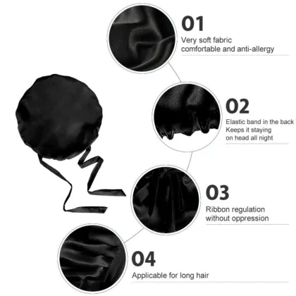 100% Mulberry Silk Night Sleep Cap Sleeping