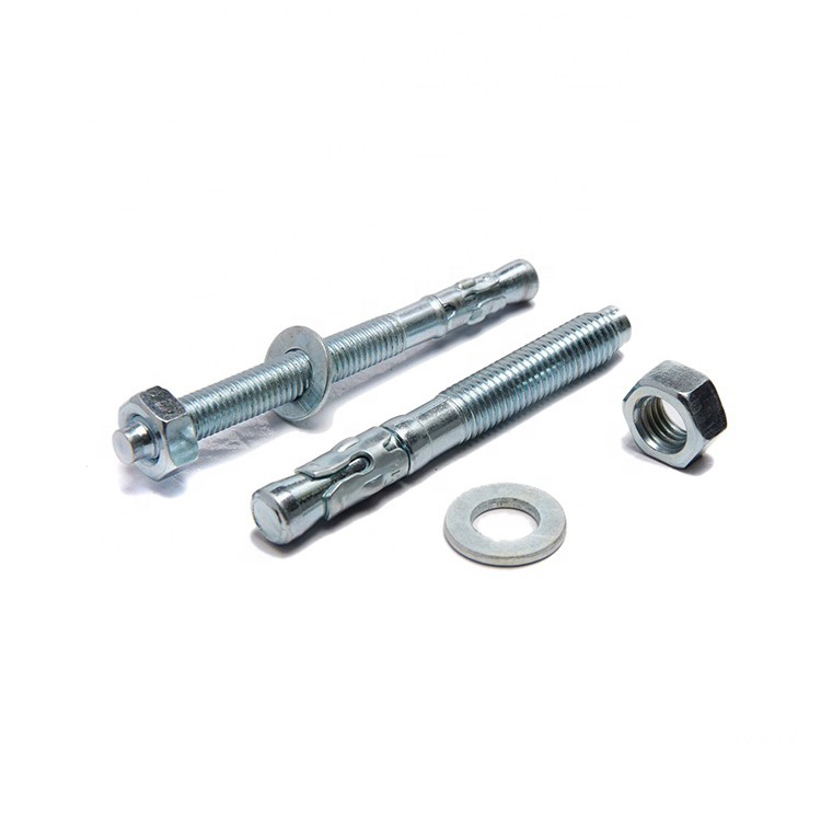 M24 วัสดุ Galvanized M6 Wedge Anchor Bolt