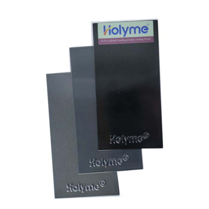 चिकनी मैट राल काले रंग पाउडर कोटिंग