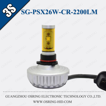 OSRING 3S 25W led headlight PSX26 bulb 6000K High Power 2200LM Led Headlight Bulbs
