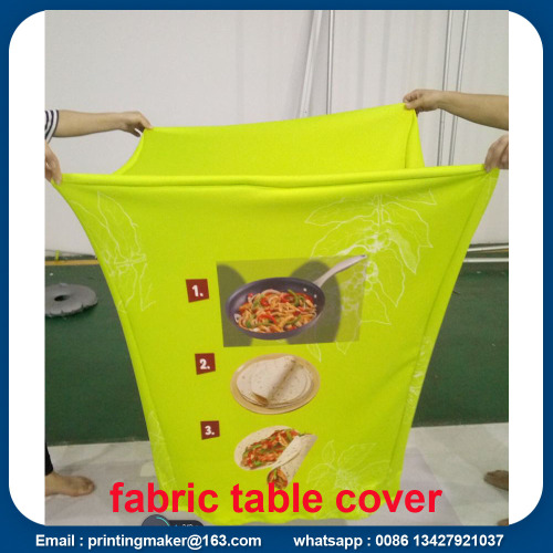 Custom Stretch Fabric Table Cover with Printing