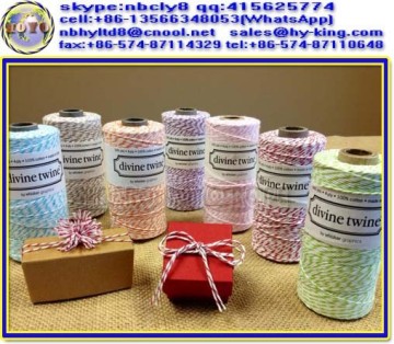 100% natural cotton gift wrapping string , twine gift wrapping , decorative twine