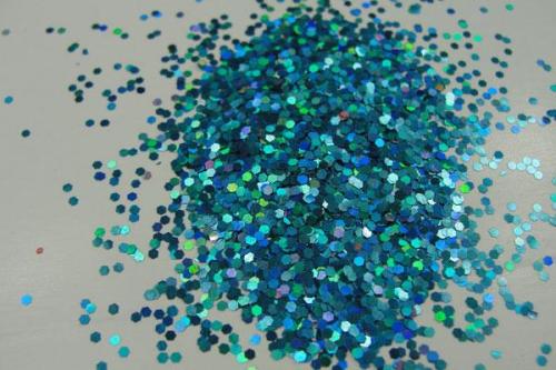 Cielo azul láser Glitter