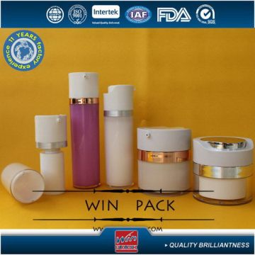 Alibaba china professional round plastic airless cosmetic bottle