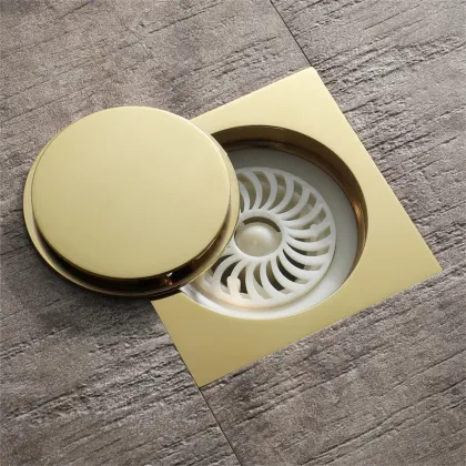 Bathroom Golden Floor Drain