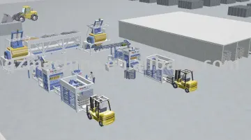 widely used concrete block machine
