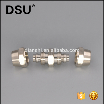 Equal shape bulkhead Brass compression connector fitting