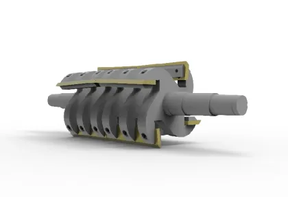 Plastic sheet crusher, rubber profile crusher