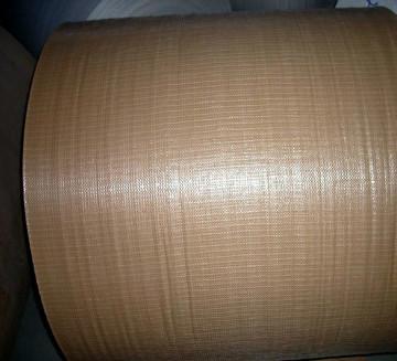 140cm Golden Color pp woven tubular fabric in rolls exporting to South