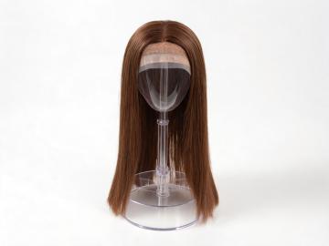 Medium Brown Straight Lace Front Wig Human Hair