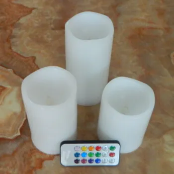 Lifetime guaranteed flickering plastic LED candle