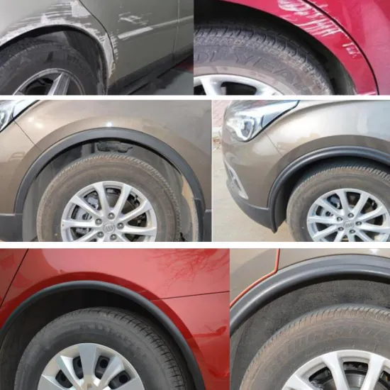 18mm Extension Wheel Eyebrow Protector Lip Soft Car Fender Flares Wheel-arch Trim Wheel Eyebrow Decorative Strip Car Tires Eyebr