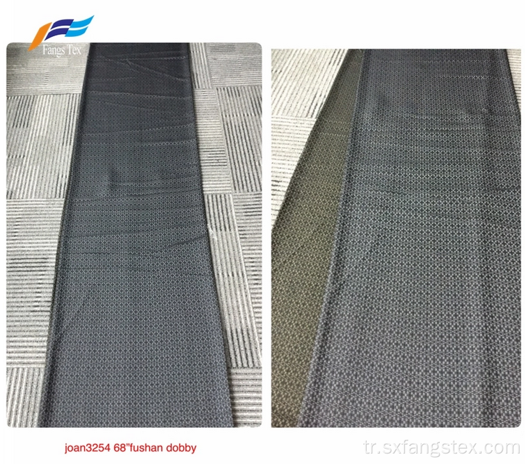 Dubai Resmi Siyah Polyester Rayon Fushan Şerit Kumaş