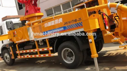 29m concrete pump with boom concrete boom pump with Sinotruk