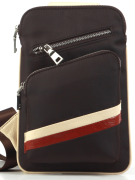High-Quality Nylon Leather Casual Chest Bag (113-64003)