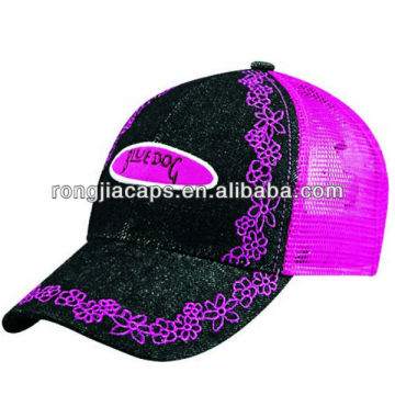 Fashion Mesh Embroidery Snapback Cap,Mesh Leisure Hat