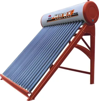 Red color solar watr heater
