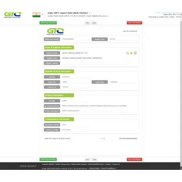 Dimethylcarbonaat India Importgegevensmonster: