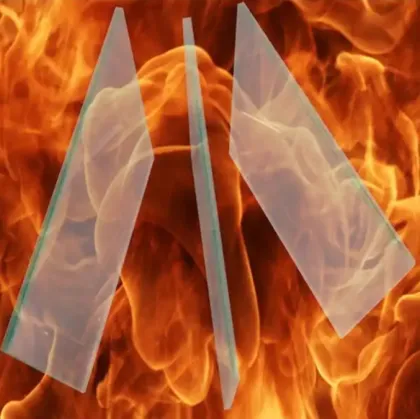 Fireproof glass anti fire glass