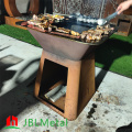 الشواء Plancha Corten Steel BBQ Grills