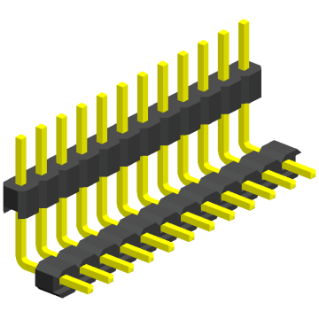 2.00mm Pitch Single Row Double Plastic Angle Type