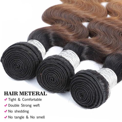 Ombre Human Hair Body Wave Bundles