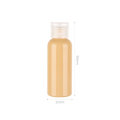 MOQ MOQ Wholesale 30ml 50ml 60 ml Couleurs de macaron orange Plastique vide en plastique à main