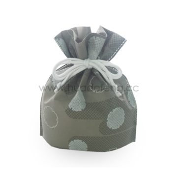 Grey Dots Japan Style Custom Non-Woven Bags