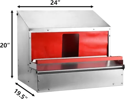 Reversible Egg Mount Roll Away Chicken Nesting Box Roost Bar